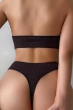 Kadın Kahverengi Seamless Tanga Sütyen Takım – Modern, Konforlu ve Günlük Kombinlere Uygun - Görsel 4