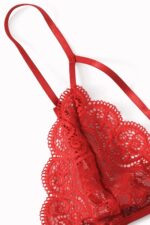 Kadın Kırmızı Dantel Sütyen Külot Takımı – Modern, Konforlu ve Günlük Kombinlere Uygun - Görsel 3