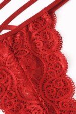 Kadın Kırmızı Dantel Sütyen Külot Takımı – Modern, Konforlu ve Günlük Kombinlere Uygun - Görsel 4