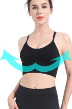 Kadın Siyah Çarpraz İpli Spor Büstiyer – Modern ve Şık Tasarım - Görsel 3