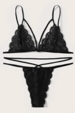 Kadın Siyah Dantel Sütyen Külot Takımı – Modern, Konforlu ve Günlük Kombinlere Uygun - Görsel 5