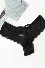Kadın Siyah Dantel Tanga Külot – Modern ve Şık Tasarım - Görsel 5
