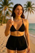 Kadın Siyah Şortlu Belden ve Boyundan Bağlamalı Bikini Takımı – Modern, Konforlu ve Günlük Kombinlere Uygun - Görsel 4