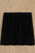 Kadın Siyah Tül Beli Lastikli Etek Görünümlü Pareo – Modern ve Şık Tasarım - Görsel 4