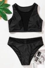 Kadın Siyah Tül Detaylı Yüksek Bel Sütyen Takımı – Modern, Konforlu ve Günlük Kombinlere Uygun - Görsel 3