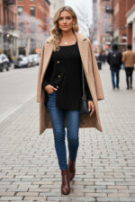 Kadın Uzun Kollu Düğmeli Mevsimlik Bluz – Yumuşak Dokulu, Esnek ve Sıcak Tutan Kumaş - Görsel 4