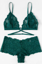 Kadın Yeşil Özel Şık Sütyen Külot Takımı – Modern, Konforlu ve Günlük Kombinlere Uygun - Görsel 3