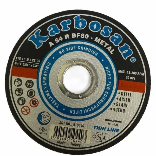 Karbosan 115X1,0X22 Thinline Metal Kesici