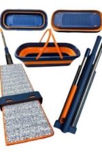 Katlanabilir Temizlik Mopu ve Tekerlekli Kova Seti - Görsel 4