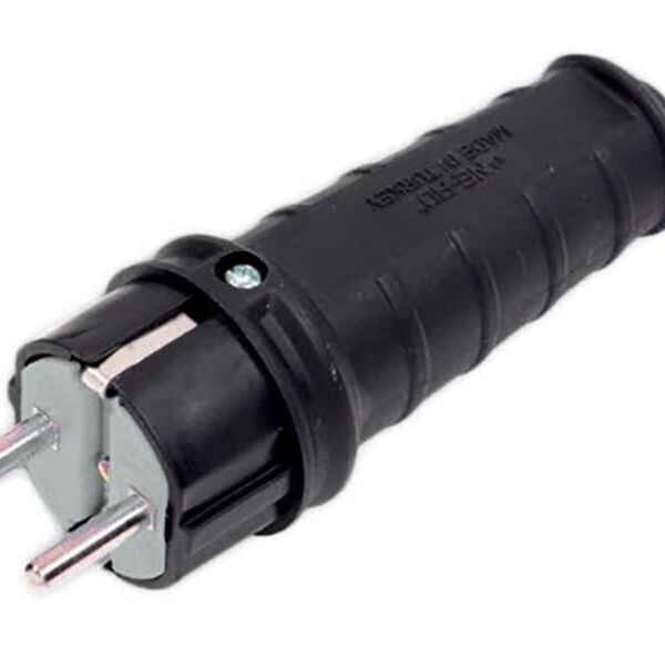 Kauçuk 1 X 16 A Topraklı Erkek Fiş 220V