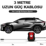 KOBB KB100 12Volt 100 PSI Analog Göstergeli Hava Lastik Şişirme Pompası - Görsel 5