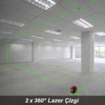 KOBB KBL34G 40 Metre Profesyonel Li-ion Şarjlı 3X360⁰ Otomatik Hizalamalı Yeşil Çapraz Çizgi Lazer Distomat - Görsel 4