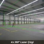 KOBB KBL35GTP Profesyonel Li-ion Şarjlı 4X360⁰ Otomatik Hizalamalı Yeşil Çapraz Çizgi Lazer Distomat+Tripod - Görsel 3