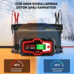 KOBB KBS4A 6/12V 120A Dijital Akü Şarj / Akü Bakım / Desülfatör ve Power Supply - Görsel 3
