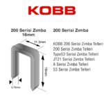 KOBB KBZ216 16mm 2500 Adet 200 Serisi Ağır Hizmet Tipi Zımba Teli - Görsel 5