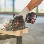 Kress KUE11 20Volt 4.0Ah. Li-ion 140MM Çift Akülü Kömürsüz Profesyonel Çok Amaçlı Daire Testere - Görsel 4