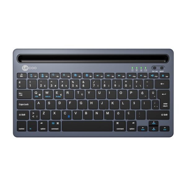 LENOVO LECOO BK100 Q Kablosuz Bluetoothlu Gri Klavye