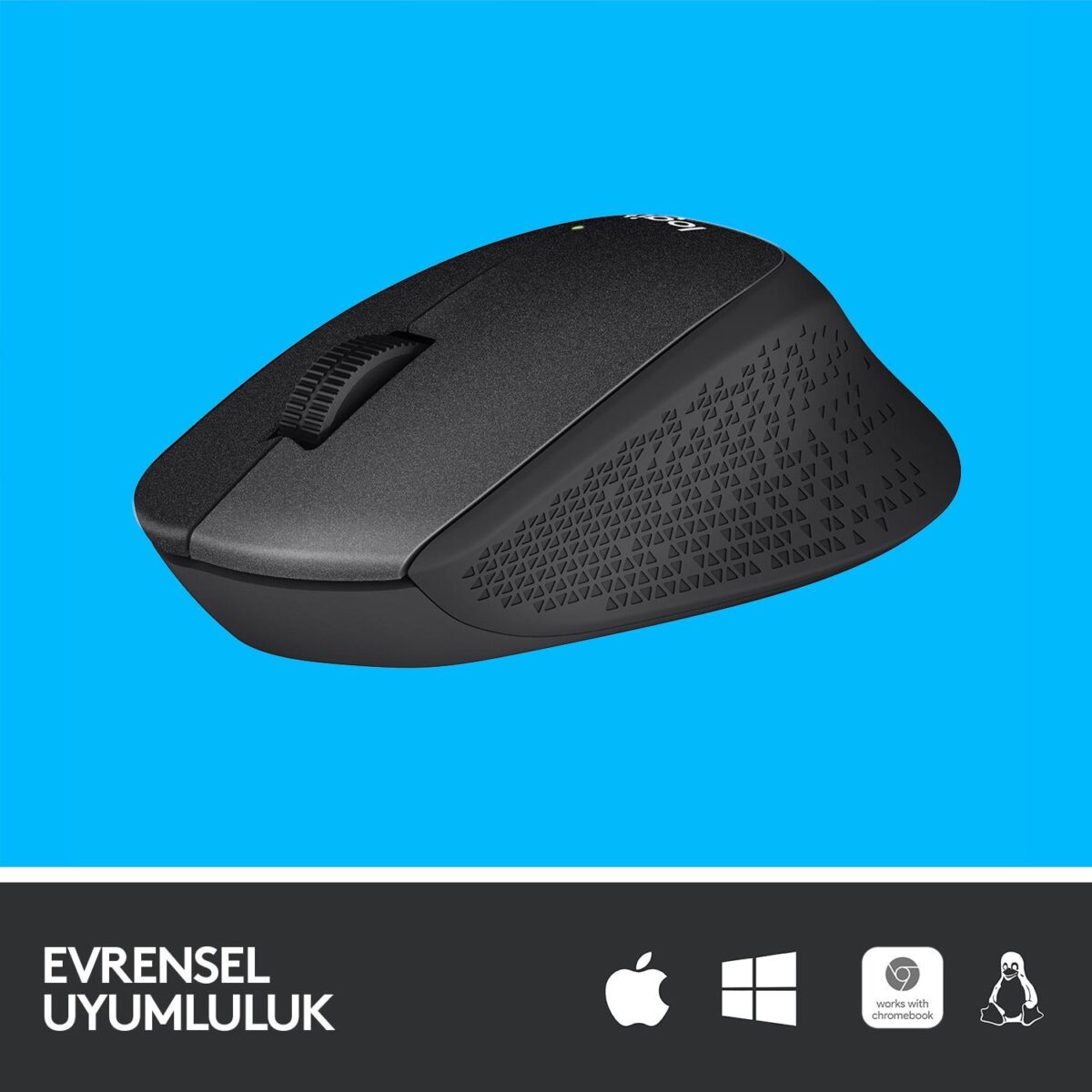 LOGITECH M330 KABLOSUZ SESSİZ USB OPTİK MOUSE SİYAH 910-004909 - Görsel 2