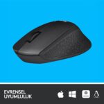 LOGITECH M330 KABLOSUZ SESSİZ USB OPTİK MOUSE SİYAH 910-004909 - Görsel 2