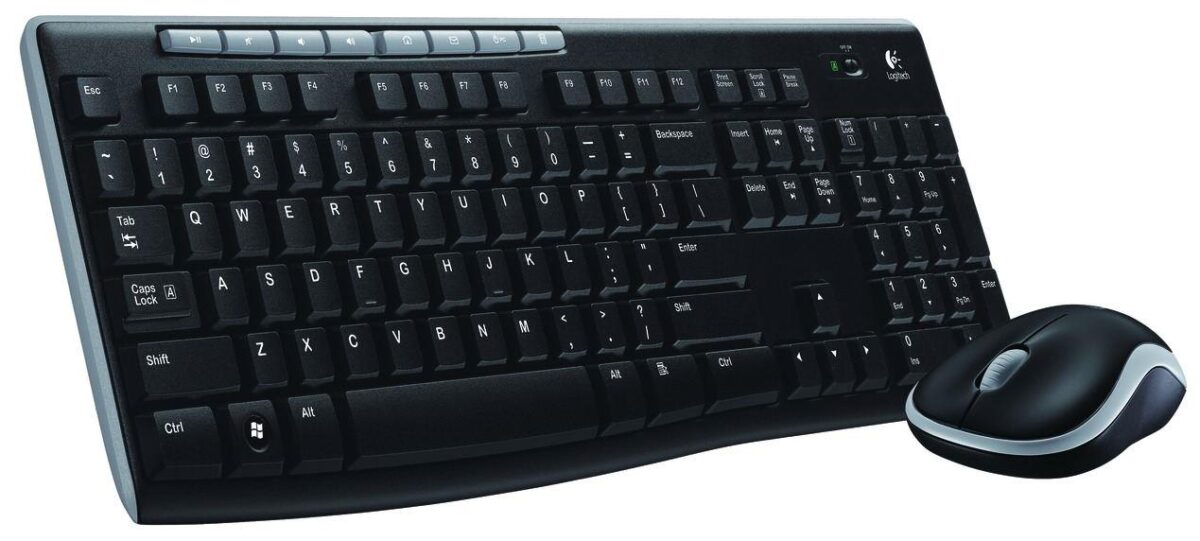 LOGITECH MK270 Q TR KABLOSUZ KLAVYE MOUSE SET SİYAH 920-004525 - Görsel 1