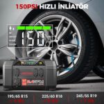 Lokithor AW401 12V 2500Amp Li-Polimer Akıllı Akü Takviye + Pompa + Basınçlı Yıkama + Powerbank + Led Lamba - Görsel 4