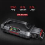Lokithor LIFE 12.8Volt LiFePo4 2500A Takviye Gücü APARTX ile Uyumlu Yedek Akü - Görsel 5
