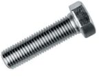 M8X15 Civata DIN 933 8,8 Beyaz Tam Paso ( 10 Adet) - Görsel 2