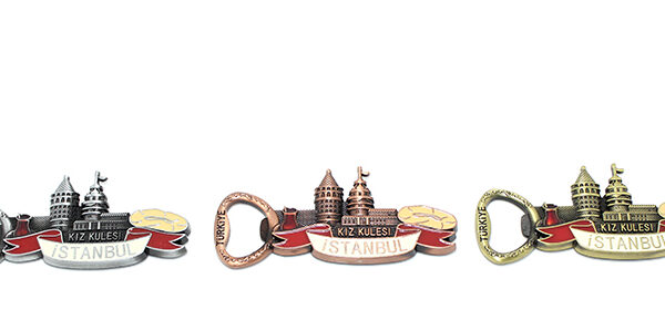 Metal İstanbul Temalı Yöresel Magnet Açacak Model 3