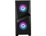 MSI MAG FORGE 100R TEMPERLI CAM ARGB PSU YOK 2X120MM 1X120MM GAMING BİLGİSAYAR KASASI SİYAH