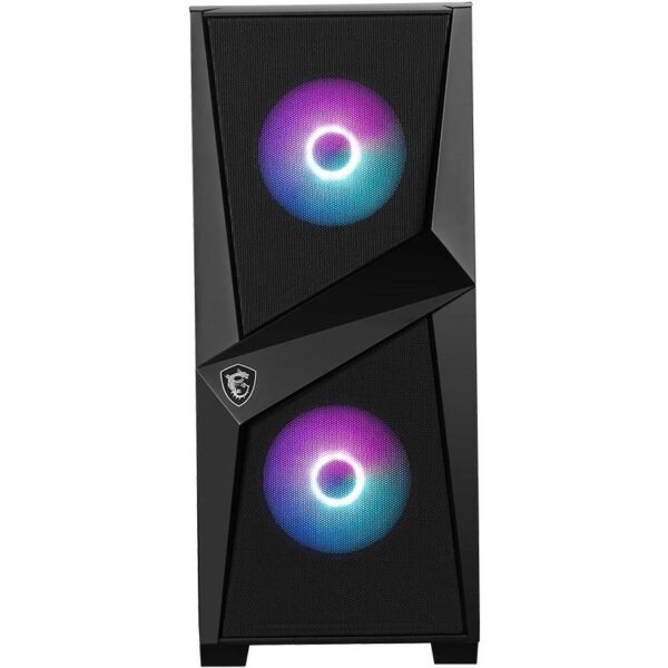 MSI MAG FORGE 100R TEMPERLI CAM ARGB PSU YOK 2X120MM 1X120MM GAMING BİLGİSAYAR KASASI SİYAH