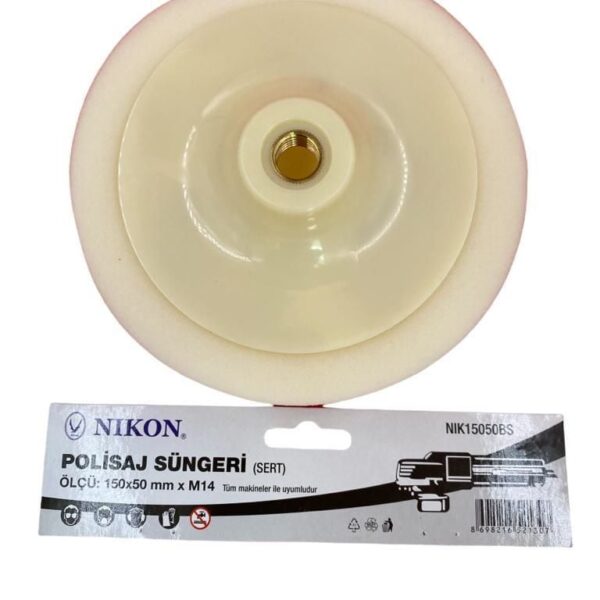 Nikon 15050BS Polisaj Süngeri 150 mm Beyaz Sert