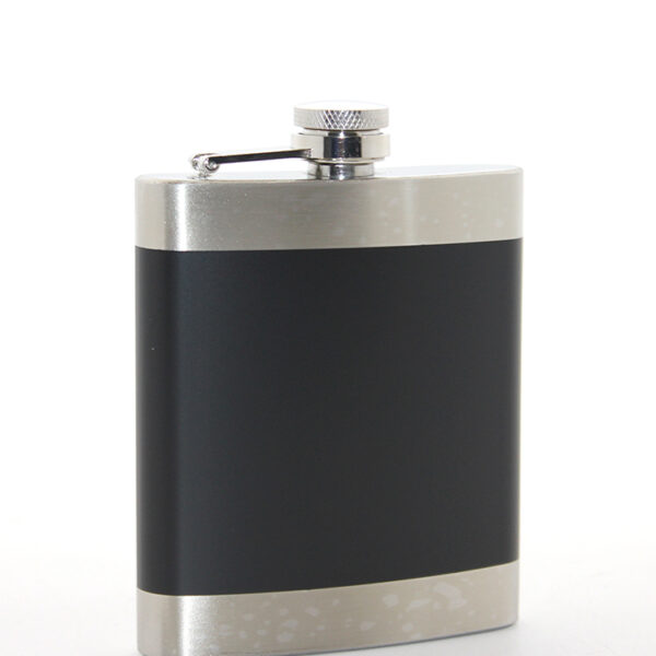 Paslanmaz Çelik Tekli 7 Oz Matara Siyah