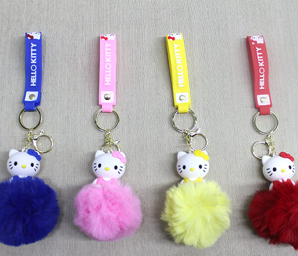 Ponponlu Hello Kitty Anahtarlık