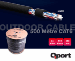 QPORT Q-CATO2 CAT6 23 AWG UTP 500M OUTDOOR KABLO - Görsel 2