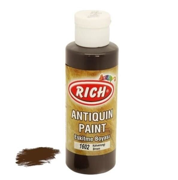 Rich 1602 Kahverengi 120 ml Eskitme Ahşap Boyası