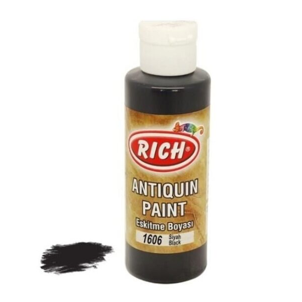 Rich 1606 Siyah 120 ml Eskitme Ahşap Boyası