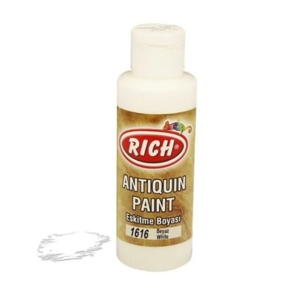 Rich 1616 Beyaz 120 ml Eskitme Ahşap Boyası