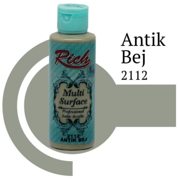 Rich Multi Surface 2112 Antik Bej Akrilik Boya 120 cc