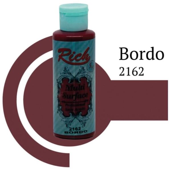 Rich Multi Surface 2162 Bordo Akrilik Boya 120 cc