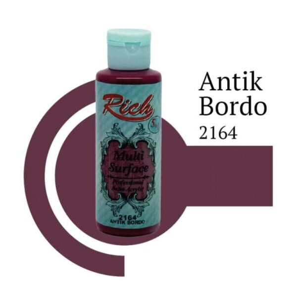 Rich Multi Surface 2164 Antik Bordo Akrilik Boya 120 cc