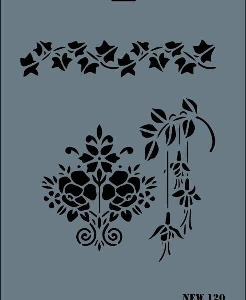 Rich New Seri N-120 Stencil 35x25 cm