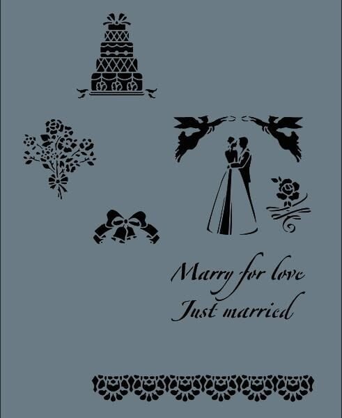 Rich New Seri N-128 Stencil 35x25 cm