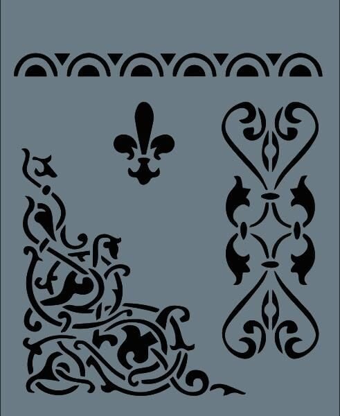 Rich New Seri N-130 Stencil 35x25 cm