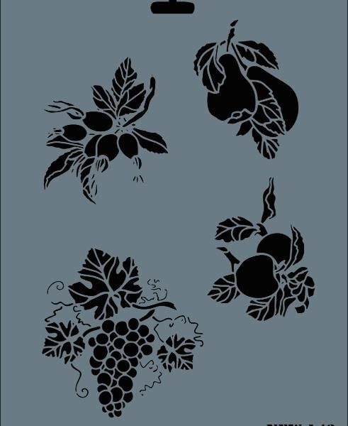 Rich New Seri N-142 Stencil 35x25 cm