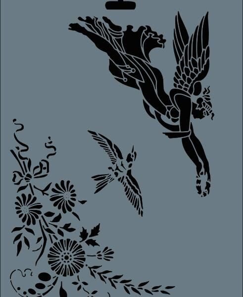 Rich New Seri N-146 Stencil 35x25 cm