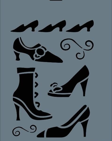 Rich New Seri N-258 Stencil 35x25 cm
