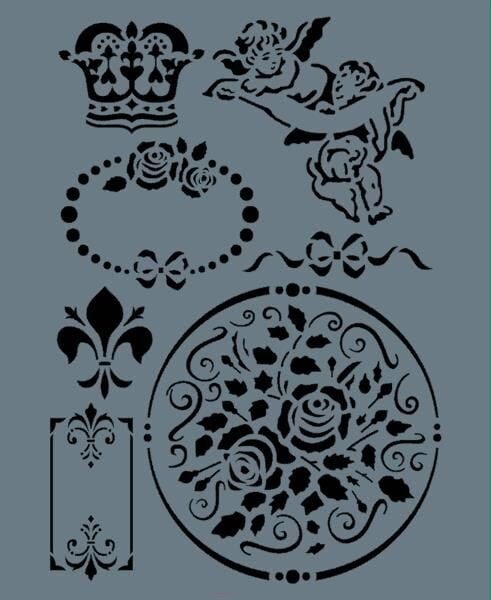 Rich New Seri N-330 Stencil 35x25 cm