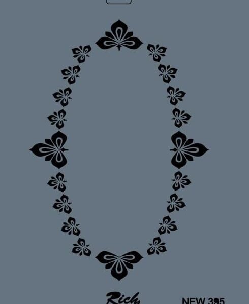 Rich New Seri N-395 Stencil 35x25 cm