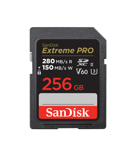 SanDisk Extreme PRO 256GB V60 SD cards