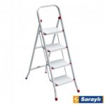 Saraylı Pratik Metal Merdiven Beyaz 4 Basamaklı - Görsel 3